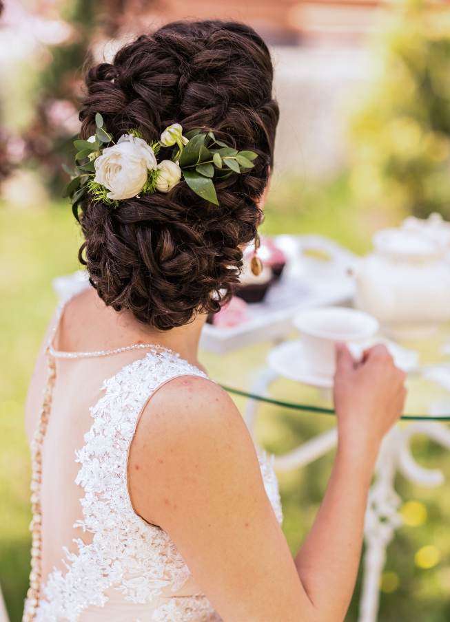 accessorized updo