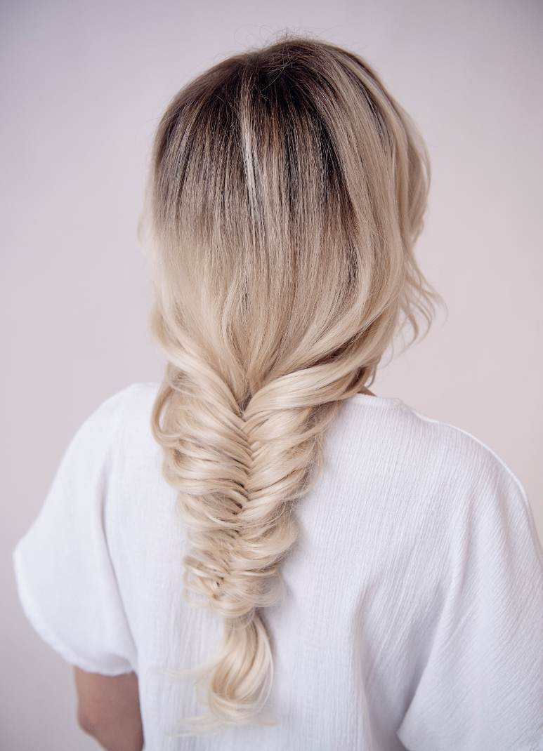 waterfall or fishtail braids